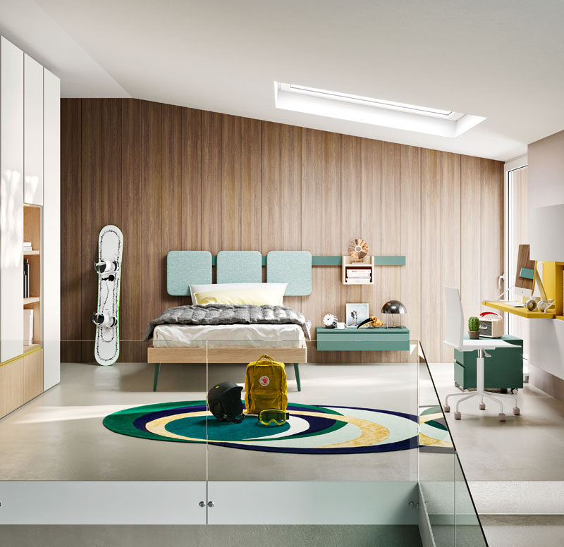 Cameretta completa con letto a terra